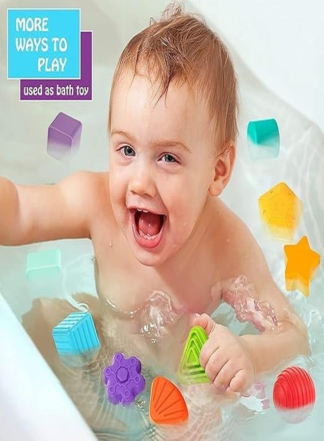 HELLYZ Shape Sorter Baby Sensory Cube Toy for Kids & Toddlers 0-4 Years | 10 Colorful Shape Blocks | BPA-Free & Non-Toxic Montessori Learning Toy | Educational & Fun Birthday Gift - Image 5